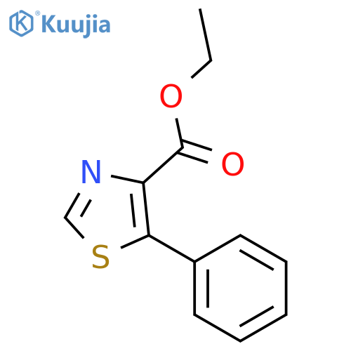 4-Thiazolecarboxylic acid, 5-phenyl-, ethyl ester structure