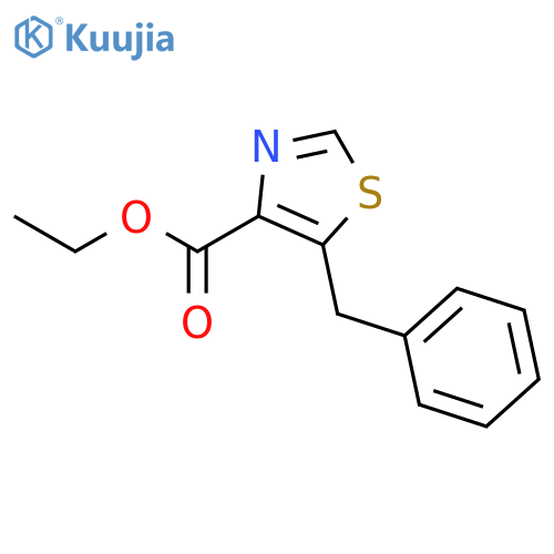 4-Thiazolecarboxylic acid, 5-(phenylmethyl)-, ethyl ester structure