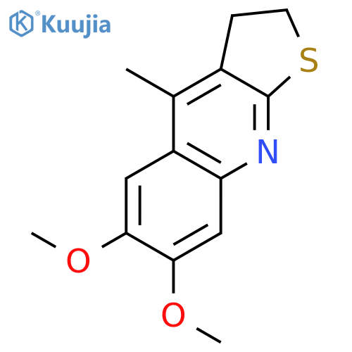 Thieno[2,3-b]quinoline, 2,3-dihydro-6,7-dimethoxy-4-methyl- structure