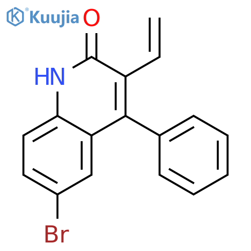 2(1H)-Quinolinone, 6-bromo-3-ethenyl-4-phenyl- structure