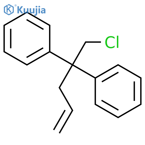 Benzene, 1,1'-[1-(chloromethyl)-3-butenylidene]bis- structure