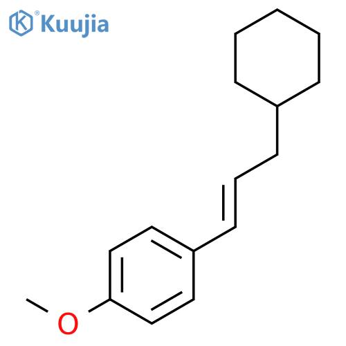 Benzene, 1-(3-cyclohexyl-1-propenyl)-4-methoxy- structure