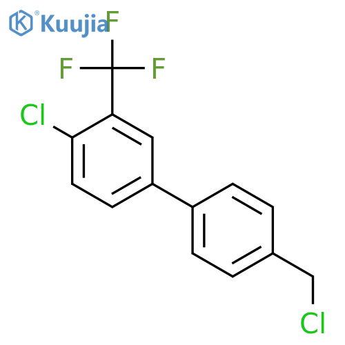 1,1'-Biphenyl, 4-chloro-4'-(chloromethyl)-3-(trifluoromethyl)- structure