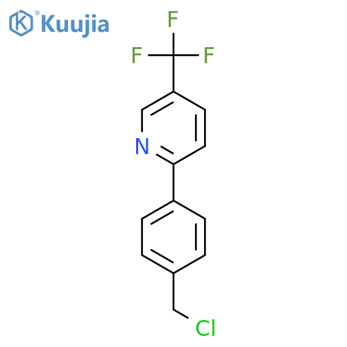 2-4-(Chloromethyl)phenyl-5-(trifluoromethyl)pyridine structure