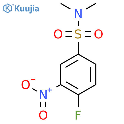 4-Fluoro-N,N-dimethyl-3-nitrobenzenesulfonamide structure