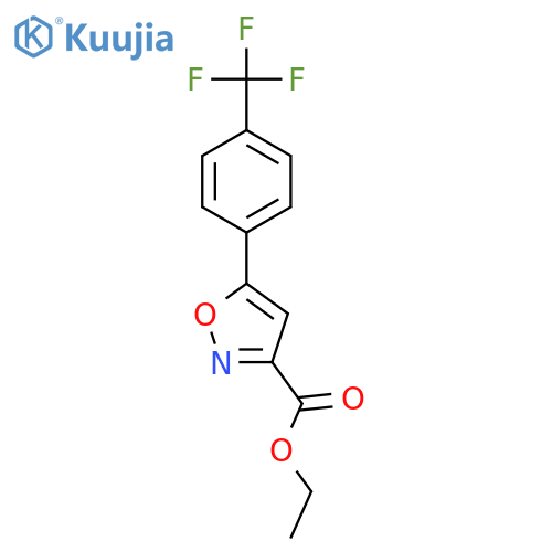 Ethyl 5-(4-(trifluoromethyl)phenyl)isoxazole-3-carboxylate structure