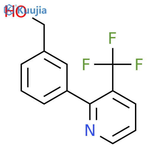 3-(3-(Trifluoromethyl)pyridin-2-yl)benzyl alcohol structure
