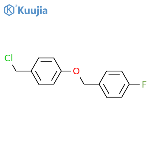 1-4-(Chloromethyl)phenoxymethyl-4-fluorobenzene structure