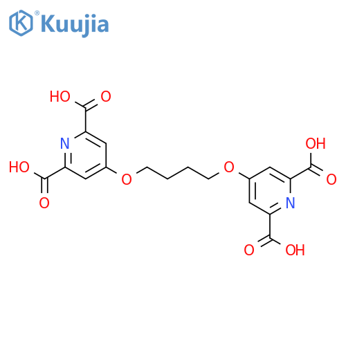 2,6-PYRIDINEDICARBOXYLIC ACID, 4,4'-[1,4-BUTANEDIYLBIS(OXY)]BIS- structure