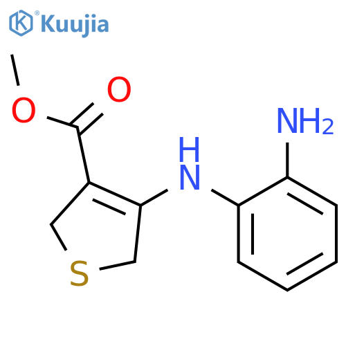 METHYL 4-(2-AMINOANILINO)-2,5-DIHYDROTHIOPHENE-3-CARBOXYLATE structure