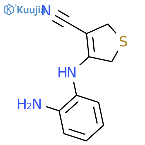 3-Thiophenecarbonitrile, 4-[(2-aminophenyl)amino]-2,5-dihydro- structure