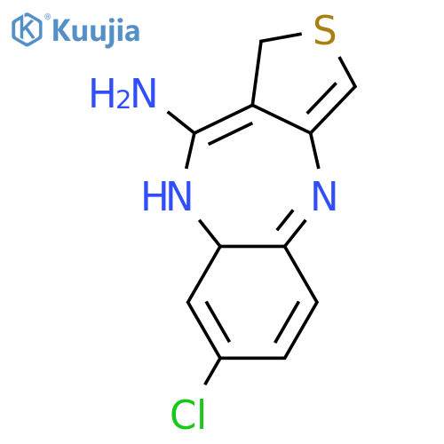 4H-Thieno[3,4-b][1,5]benzodiazepin-10-amine, 7-chloro- structure