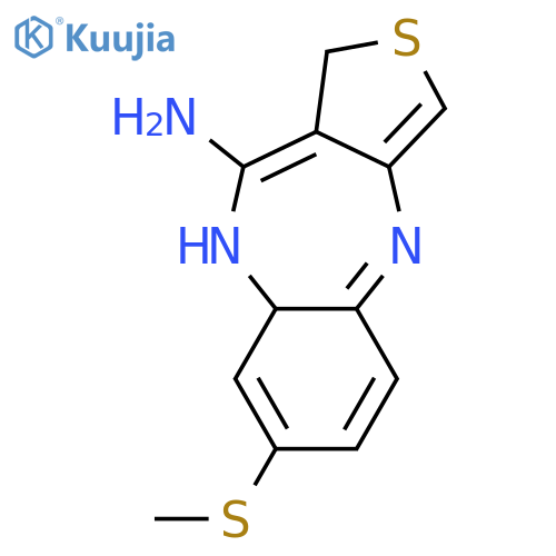 4H-Thieno[3,4-b][1,5]benzodiazepin-10-amine, 7-(methylthio)- structure