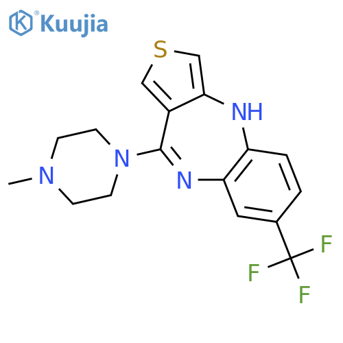 10-(4-methylpiperazin-1-yl)-7-(trifluoromethyl)-4H-thieno[3,4-b][1,5]benzodiazepine structure
