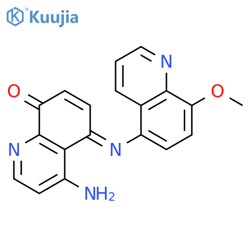 8(5H)-QUINOLINONE, 4-AMINO-5-[(8-METHOXY-5-QUINOLINYL)IMINO]- structure
