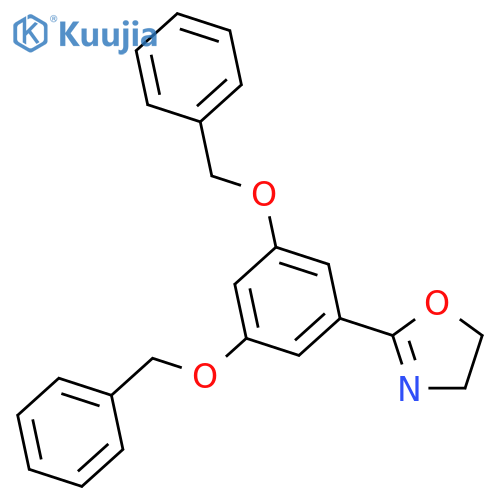 OXAZOLE, 2-[3,5-BIS(PHENYLMETHOXY)PHENYL]-4,5-DIHYDRO- structure