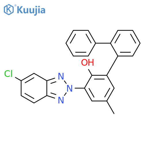 [1,1':2',1''-Terphenyl]-2-ol, 3-(5-chloro-2H-benzotriazol-2-yl)-5-methyl- structure