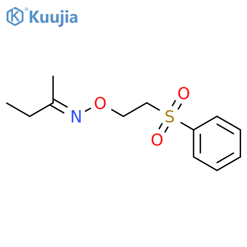 2-Butanone, O-[2-(phenylsulfonyl)ethyl]oxime structure