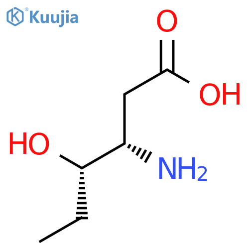 Hexanoic acid, 3-amino-4-hydroxy-, (3S,4S)- structure