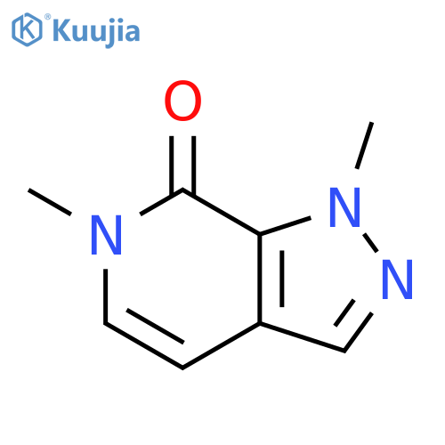 7H-Pyrazolo[3,4-c]pyridin-7-one, 1,6-dihydro-1,6-dimethyl- structure