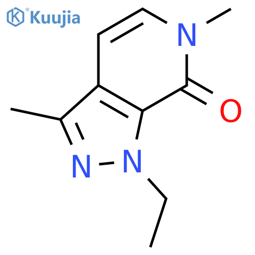 7H-Pyrazolo[3,4-c]pyridin-7-one, 1-ethyl-1,6-dihydro-3,6-dimethyl- structure