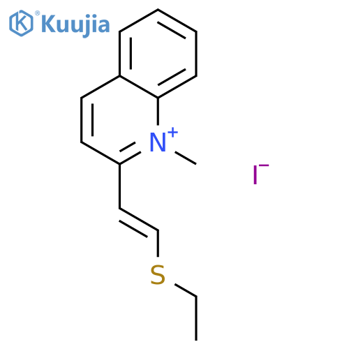 Quinolinium, 2-[2-(ethylthio)ethenyl]-1-methyl-, iodide structure