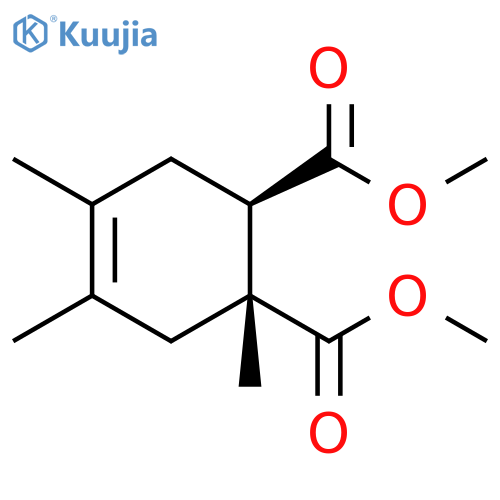 4-Cyclohexene-1,2-dicarboxylic acid, 1,4,5-trimethyl-, dimethyl ester, trans- (9CI) structure