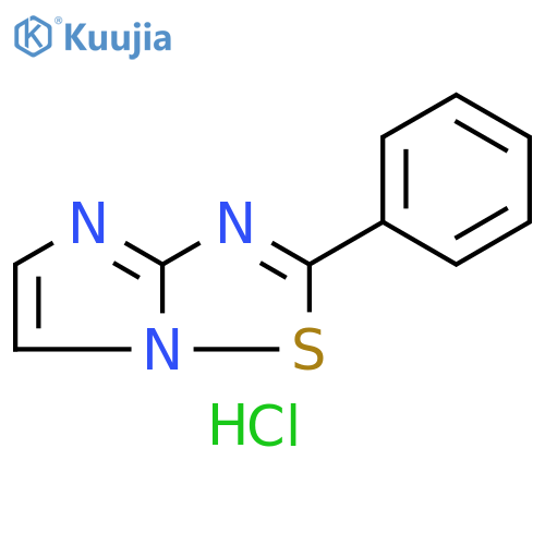 Imidazo[1,2-b][1,2,4]thiadiazole, 2-phenyl-, hydrochloride (1:1) structure