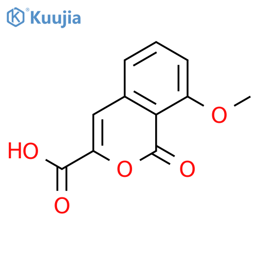 1H-2-Benzopyran-3-carboxylic acid, 8-methoxy-1-oxo- structure