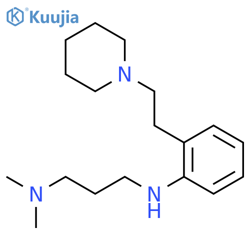 1,3-Propanediamine, N,N-dimethyl-N'-[2-[2-(1-piperidinyl)ethyl]phenyl]- structure