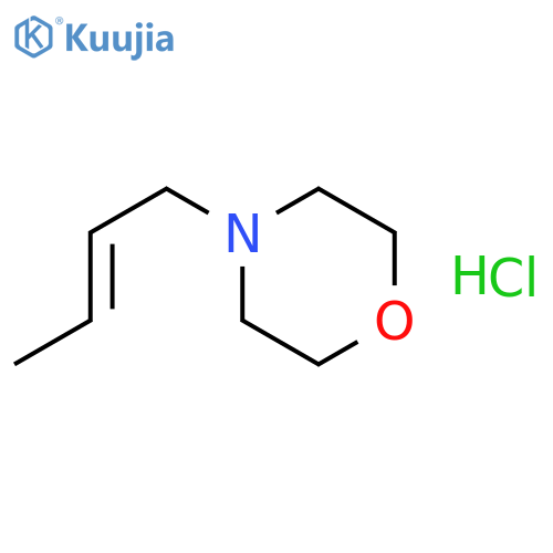 Morpholine, 4-(2-butenyl)-, hydrochloride structure