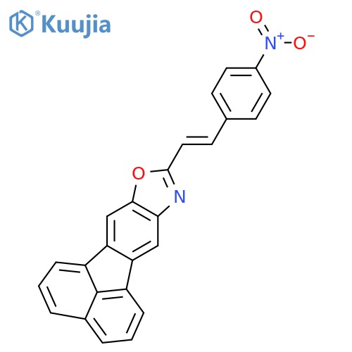 FLUORANTHENO[8,9-D]OXAZOLE, 9-[2-(4-NITROPHENYL)ETHENYL]- structure