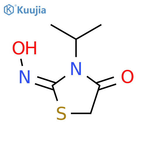2,4-Thiazolidinedione, 3-(1-methylethyl)-, 2-oxime structure