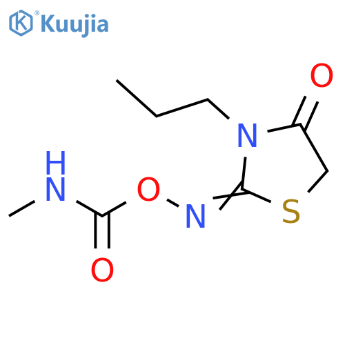 2,4-Thiazolidinedione, 3-propyl-, 2-[O-[(methylamino)carbonyl]oxime] structure