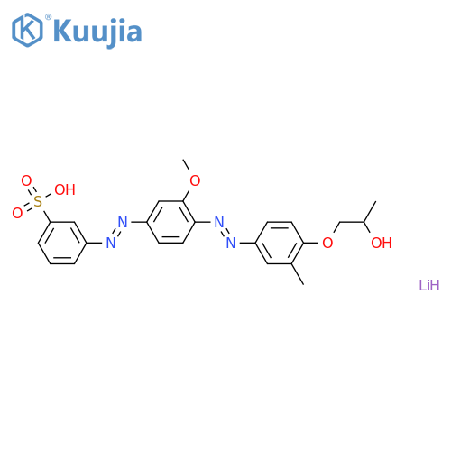 Benzenesulfonic acid,3-[[4-[[4-(2-hydroxypropoxy)-3-methylphenyl]azo]-3-methoxyphenyl]azo]-, monolithium salt structure