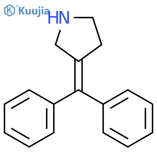 Pyrrolidine, 3-(diphenylmethylene)- structure