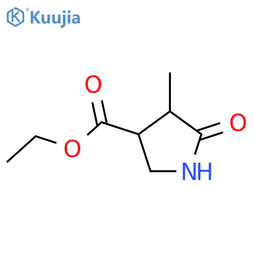 3-Pyrrolidinecarboxylic acid, 4-methyl-5-oxo-, ethyl ester structure