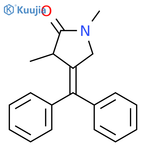 2-Pyrrolidinone, 4-(diphenylmethylene)-1,3-dimethyl- structure