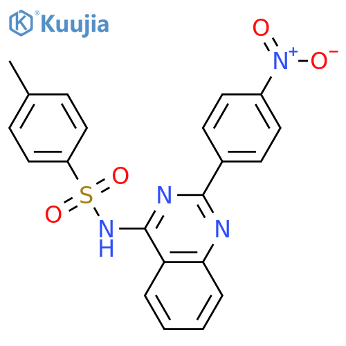 Benzenesulfonamide, 4-methyl-N-[2-(4-nitrophenyl)-4-quinazolinyl]- structure