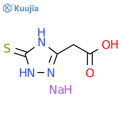 1H-1,2,4-Triazole-3-acetic acid, 4,5-dihydro-5-thioxo-, disodium salt structure