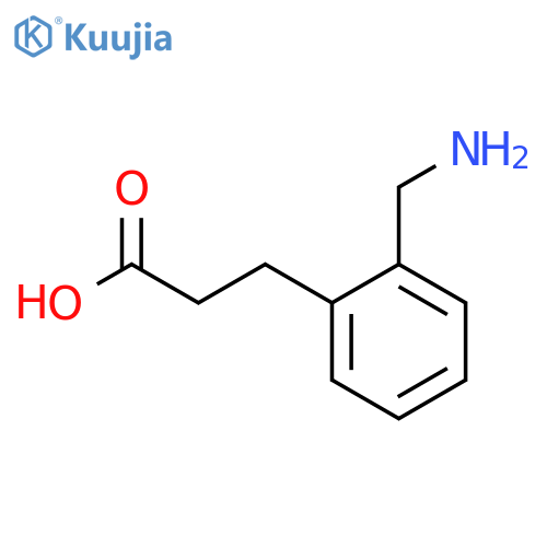 3-2-(aminomethyl)phenylpropanoic acid structure