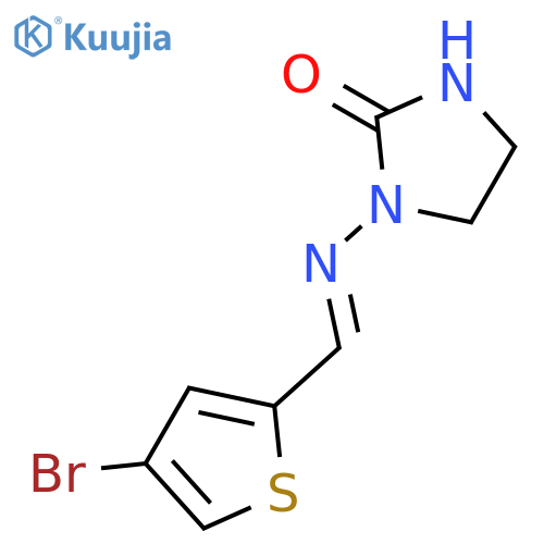 2-Imidazolidinone, 1-[[(4-bromo-2-thienyl)methylene]amino]- structure