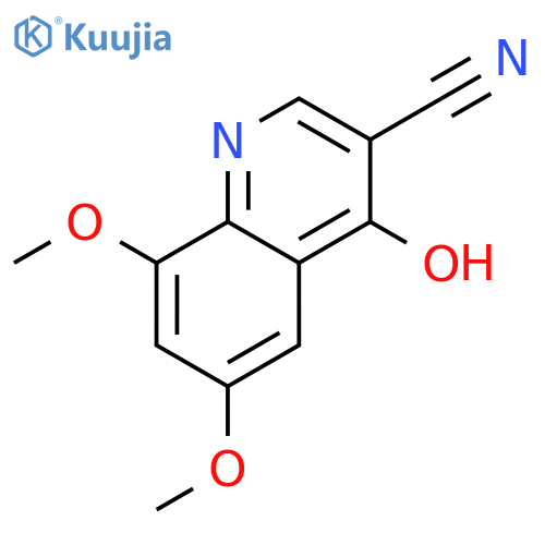 4-Hydroxy-6,8-dimethoxyquinoline-3-carbonitrile structure