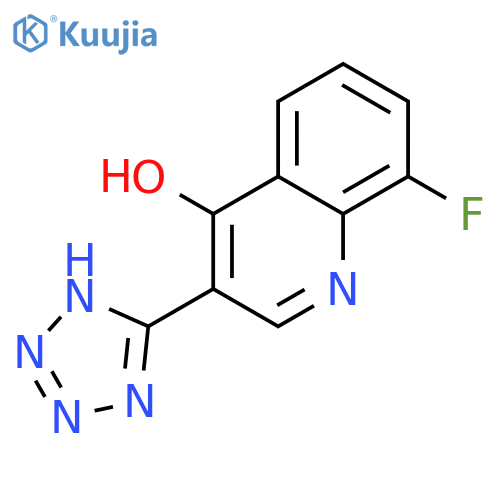 4-Quinolinol, 8-fluoro-3-(1H-tetrazol-5-yl)- structure