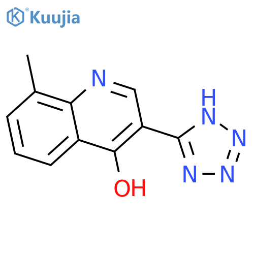 4-Quinolinol, 8-methyl-3-(1H-tetrazol-5-yl)- structure