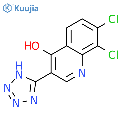 4-Quinolinol, 7,8-dichloro-3-(1H-tetrazol-5-yl)- structure