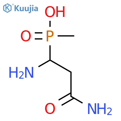 Phosphinic acid, (1,3-diamino-3-oxopropyl)methyl- structure