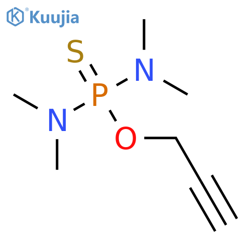PHOSPHORODIAMIDOTHIOIC ACID, TETRAMETHYL-, O-2-PROPYNYL ESTER structure