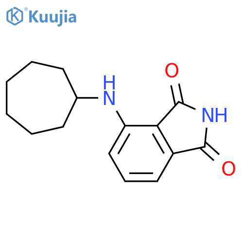 1H-Isoindole-1,3(2H)-dione, 4-(cycloheptylamino)- structure