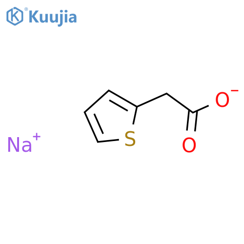 2-Thiopheneacetic acid,sodium salt (1:1) structure